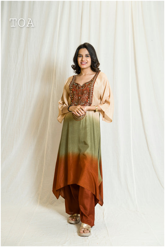 Beautiful Ombre Silk Dress