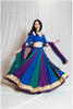 Peacock Hues Skirt - Sequins Sitara