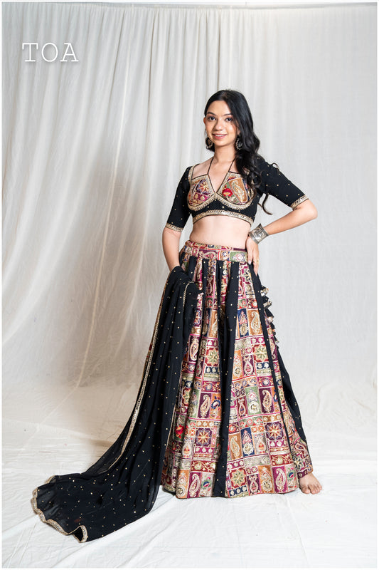 Eternal Vintage Black Skirt