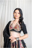 Sequins Sitara Black Vintage Top