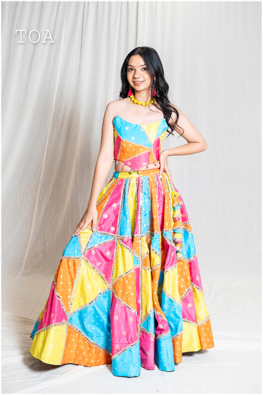 Atrangi Silk Skirt Only - MRBR