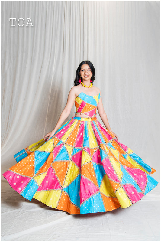 Atrangi Corset Style Outfit - Silk Variant - MRBR
