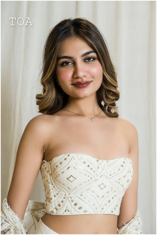Sunehri Lakhnavi Corset Top