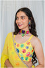 Shades Of Mirror - Multi Mirror Work SP Top - Lime Yellow