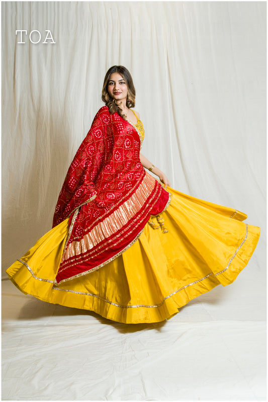 Tamba Twirl Skirt Yellow