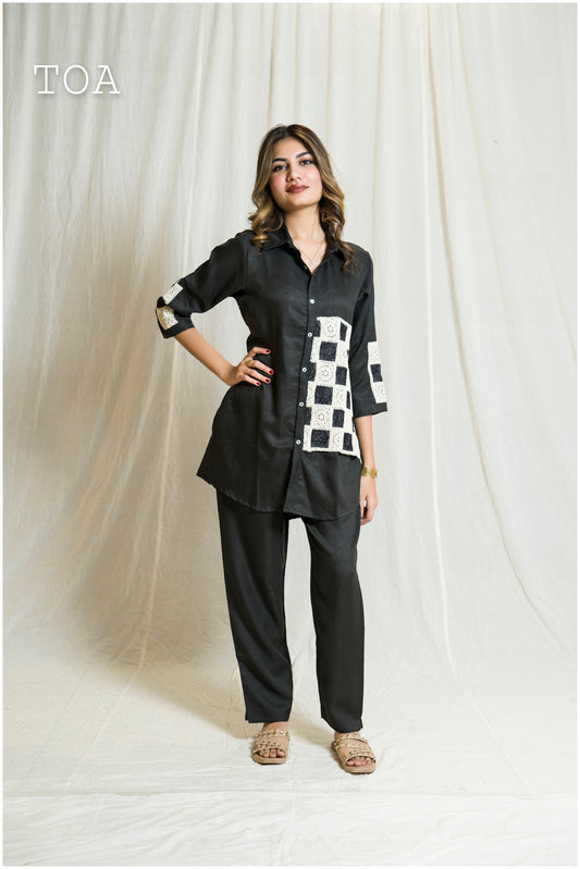 Festive co-ord Black