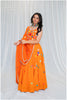 Shades Of Mirror - Multi Mirror Work Dupatta - Orange