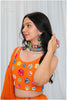 Shades Of Mirror - Random Multi Mirror Work Outfit - Orange