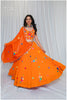 Shades Of Mirror - Random Multi Mirror Work Outfit - Orange