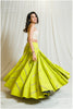 Lime Green Alternate Kallis Mirror 10+ Mtrs Flare Skirt