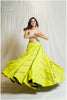 Lime Green Alternate Kallis Mirror 10+ Mtrs Flare Skirt