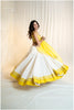 Multi Wooden Bead Skirt Off White to Lime Yellow