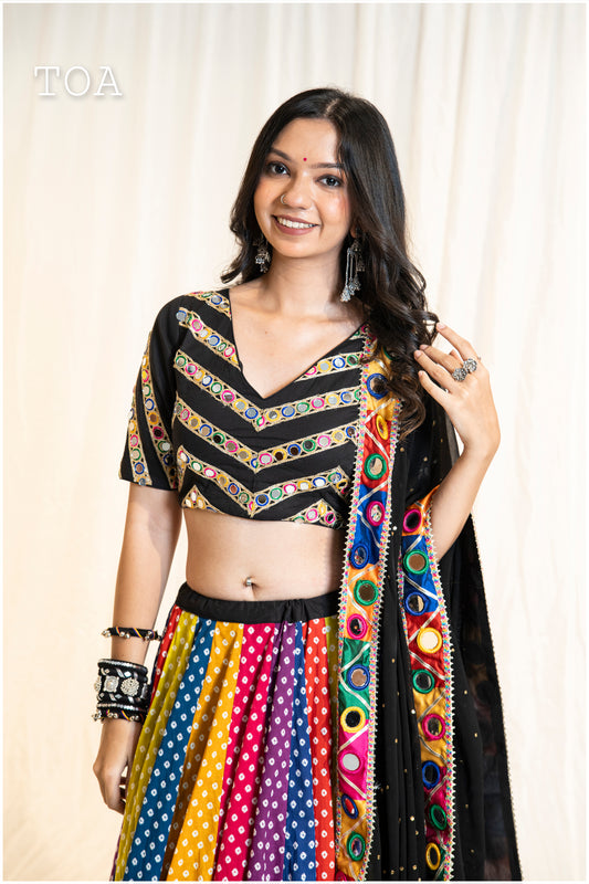 Multi Mirror Top - Black