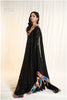 Multi Mirror Dupatta Georgette - Black