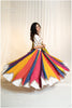 Bandhani Skirt Only - Multi - Offwhite