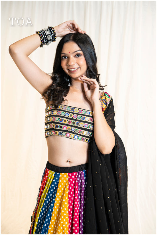 Multi Mirror Top - Black