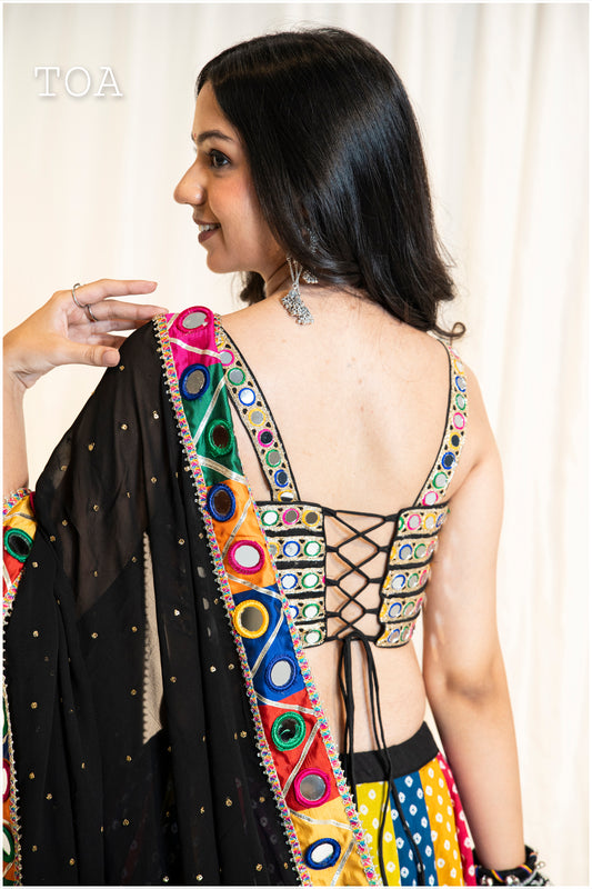 Multi Mirror Top - Black
