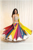Bandhani Skirt Only - Multi - Offwhite