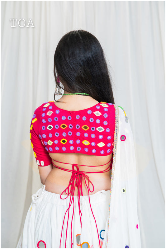 Shades of Mirror - 3D Multi Top - Pink