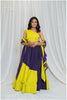Shades Of Solid - Wave Skirt - Lime Green to Purple