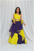 Shades Of Solid - Off Shoulder Wave Outfit - Lilac Purple