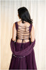 Mirror & Bandhani Georgette Set - Wine