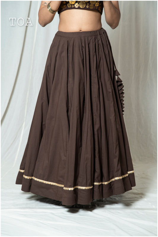 Tamba Twirl Skirt Coffee