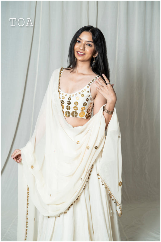 Tamba offwhite Dupatta Only