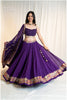Purple vintage border Dupatta Only