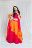 Shades Of Solid - Off Shoulder Wave Outfit - OrangeRani