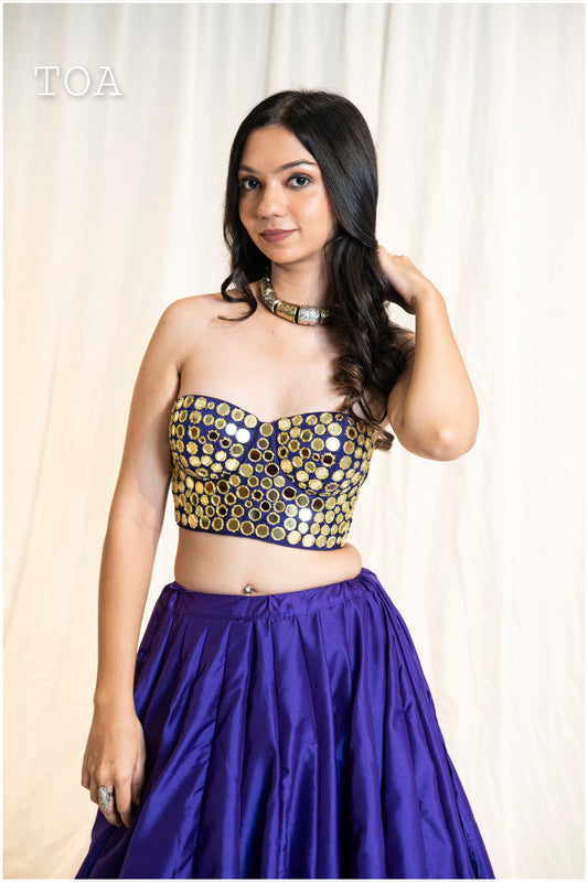 Mirror Corset Top - Purple💫