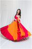 Shades Of Solid - Wave Skirt - Orange Rani