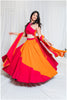Shades Of Solid - Off Shoulder Wave Outfit - OrangeRani