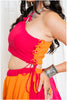 Shades Of Solid - Off Shoulder Wave Outfit - OrangeRani