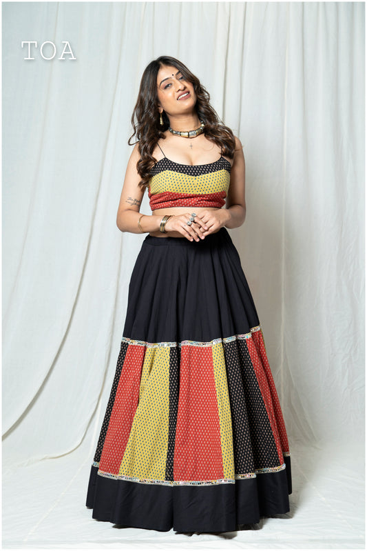 Twirl & Drop Skirt Only - Black