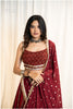 Ajab Gajab Ajrakh Gamthi Set - Maroon
