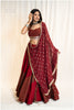 Ajab Gajab Ajrakh Gamthi Set - Maroon