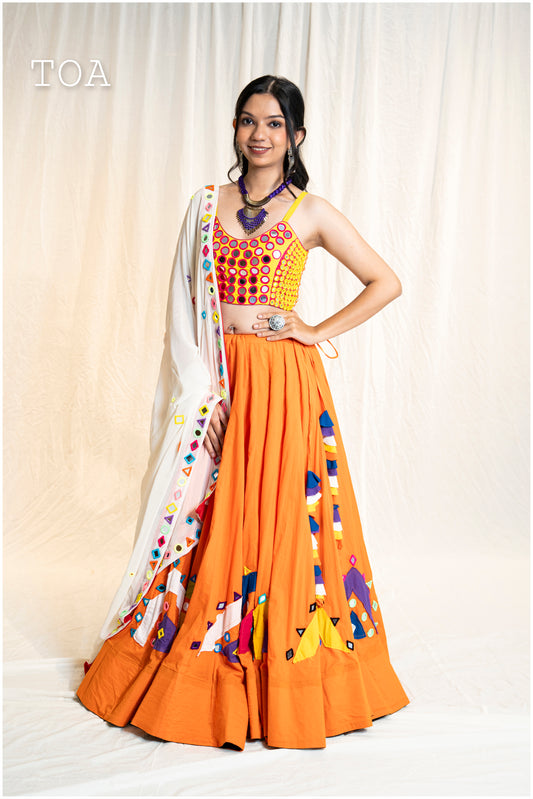 PoP Up Real Mirror Hand Work Blouse