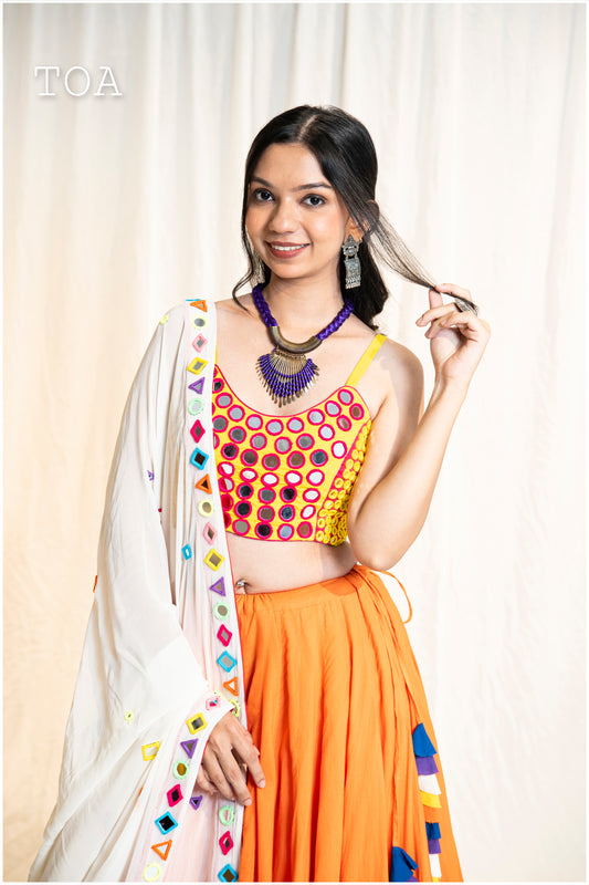 PoP Up Real Mirror Hand Work Blouse