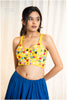 PoP Up Real Mirror Hand Work Blouse - Yellow
