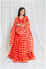 Shades Of Lampi - Gharchola Bandhani Lampi Outfit - Red