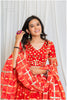Shades Of Lampi - Gharchola Bandhani Lampi Outfit - Red
