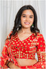 Shades Of Lampi - Gharchola Bandhani Lampi Outfit - Red