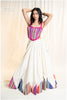 Kashmiri Top & Skirt - Pink & Off White Multi