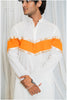 Shades Of Solid - Off white & Orange