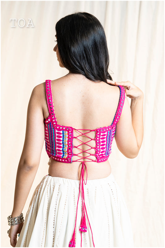 Kashmiri Long Top - PINK