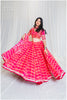 Shades Of Lampi - Gharchola Bandhani & Lampi Skirt Flare 15 Meters - Pink