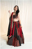 Ajab Gajab Ajrakh Gamthi Set - Maroon&Black