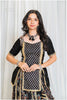Shades Of Ajrakh - Mashru Handblock EL Outfit - Black