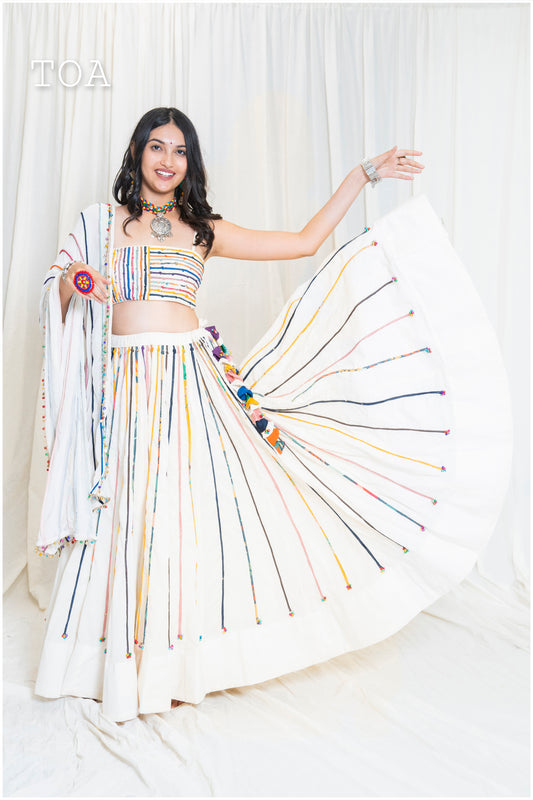 Shades of Threads - Show Stopper Dori Outfit - Off White